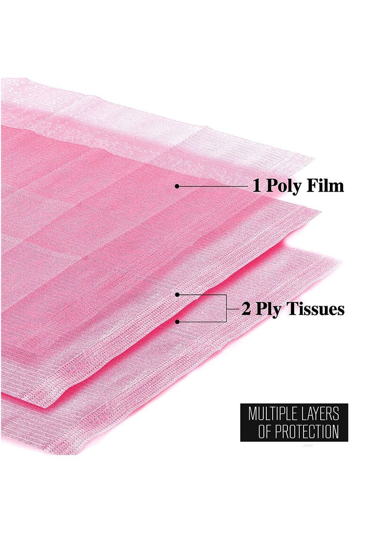 مرايل أسنان 13 × 18 عبوة للاستعمال مرة واحدة مكونة من 500 منديل مريلة لطبيب الأسنان ناعمة ومقاومة للماء للمرضى الطبيين وأغطية صينية للأسنان ومستلزمات الوشم الشخصية للنظافة تحت الوسادة - Image 4