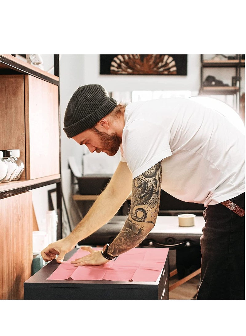 مرايل أسنان 13 × 18 عبوة للاستعمال مرة واحدة مكونة من 500 منديل مريلة لطبيب الأسنان ناعمة ومقاومة للماء للمرضى الطبيين وأغطية صينية للأسنان ومستلزمات الوشم الشخصية للنظافة تحت الوسادة - Image 5