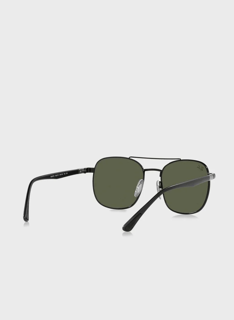 Ray-Ban 0Rb3670 Chromance Square Sunglasses