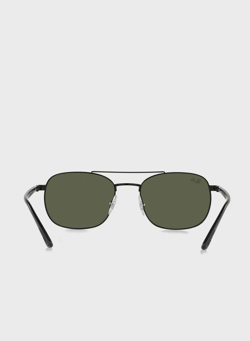 Ray-Ban 0Rb3670 Chromance Square Sunglasses