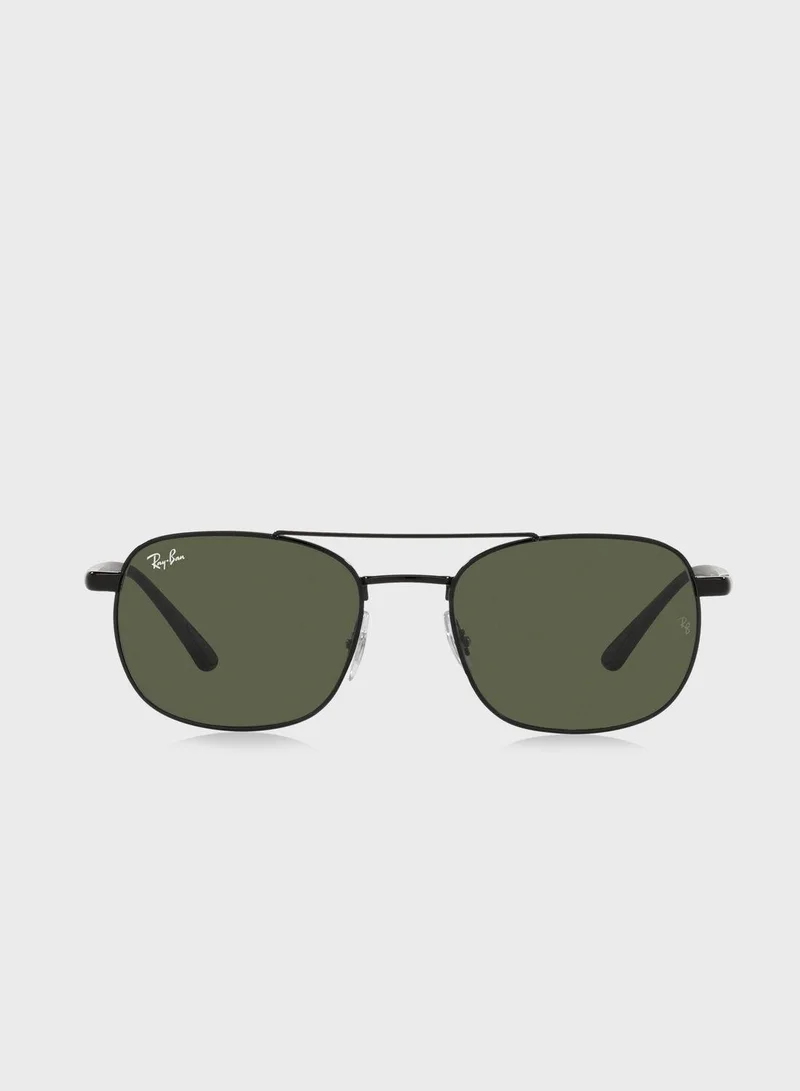 Ray-Ban 0Rb3670 Chromance Square Sunglasses
