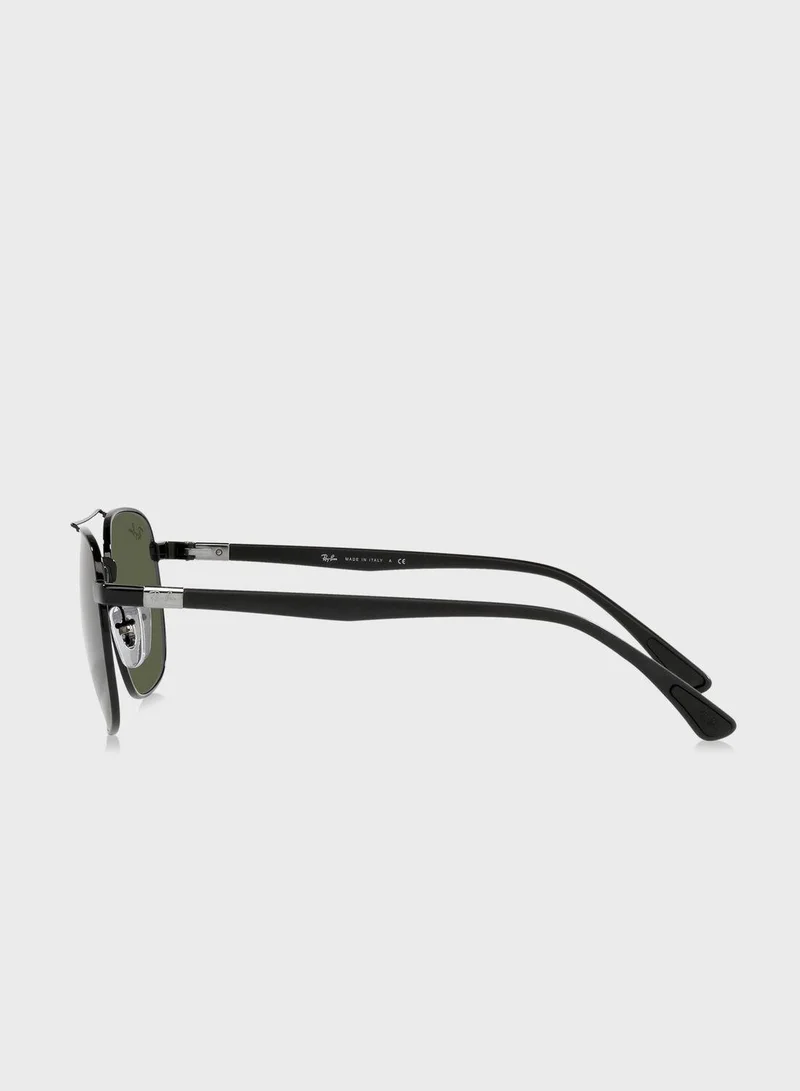 Ray-Ban 0Rb3670 Chromance Square Sunglasses