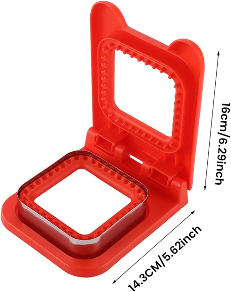 Rayyan 2-In-1 Sandwich Cutter and Sealer for Kids - Square Shape - Image 2