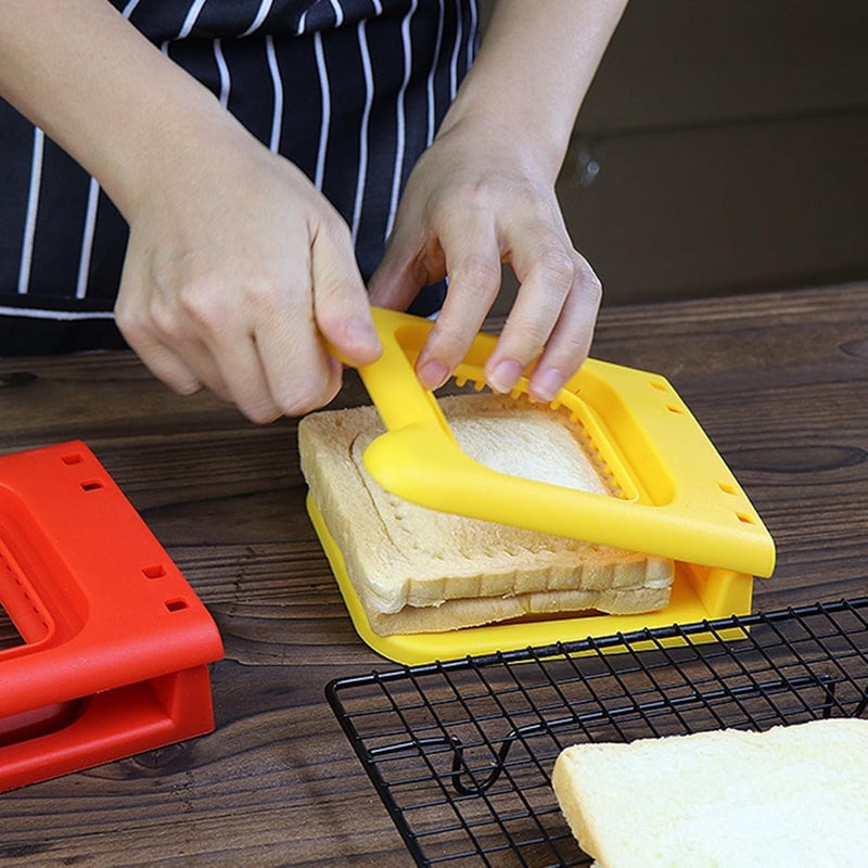 Rayyan 2-In-1 Sandwich Cutter and Sealer for Kids - Square Shape - Image 5