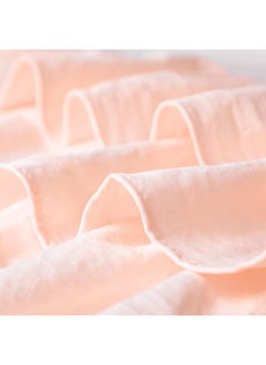 Sahaler Sahaler 3 Tiered Ruffled Crib Skirt Baby Girl Nursery Bedding Dust Ruffle Pink Skirt001  - Image 5