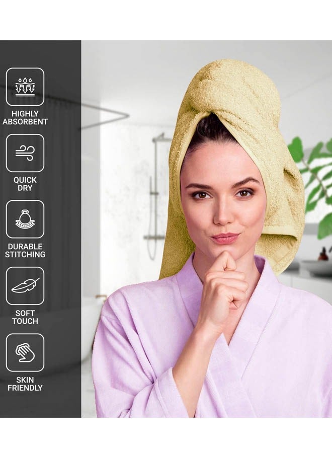 كينغستون طقم مناشف حمام كينجستون عالية الجودة عالية الامتصاص، 2 منشفة حمام، 2 منشفة يد و4 قطع قماش للغسيل، مجموعة مكونة من 8 قطع بيج - Image 3