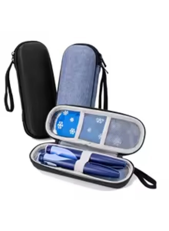 Seayoo Portable EVA Insulin Cooling Bag, Waterproof and Heat-Insulated Pen-Style Medicine Cooler Bag, Outdoor Travel Cooling Bag, Suitable for Diabetics - Grey - Image 2