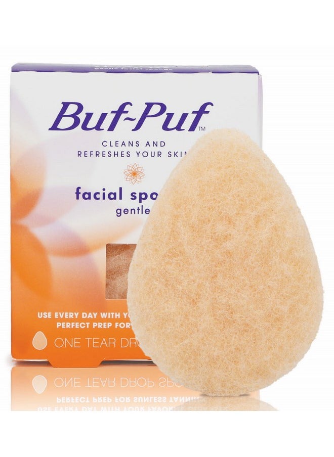 Buf-Puf Buf-Puf Gentle Facial Sponge, Dermatologist Developed, Removes Deep Down Dirt & Makeup That Causes Breakouts and Blackheads, Reusable, Exfoliating, 1 Count  - Image 1