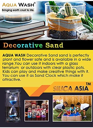 Aqua Wash Aqua Wash Silica Asias Multicolor Sugar Size Sand Decorative Sand Colored Sand for Leisure Creation Indoor Outdoor Theme Fun Play 19 kg 12 mm Green 2  - Image 4