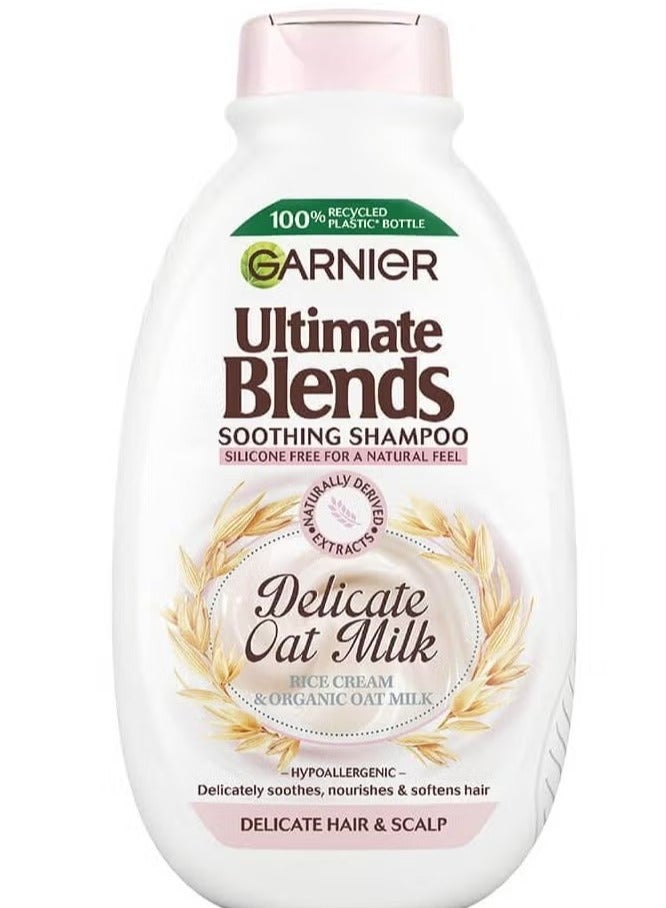 Garnier Ultimate Blends Oat Milk & Rice Cream Shampoo for Sensitive Scalp – 400ml
