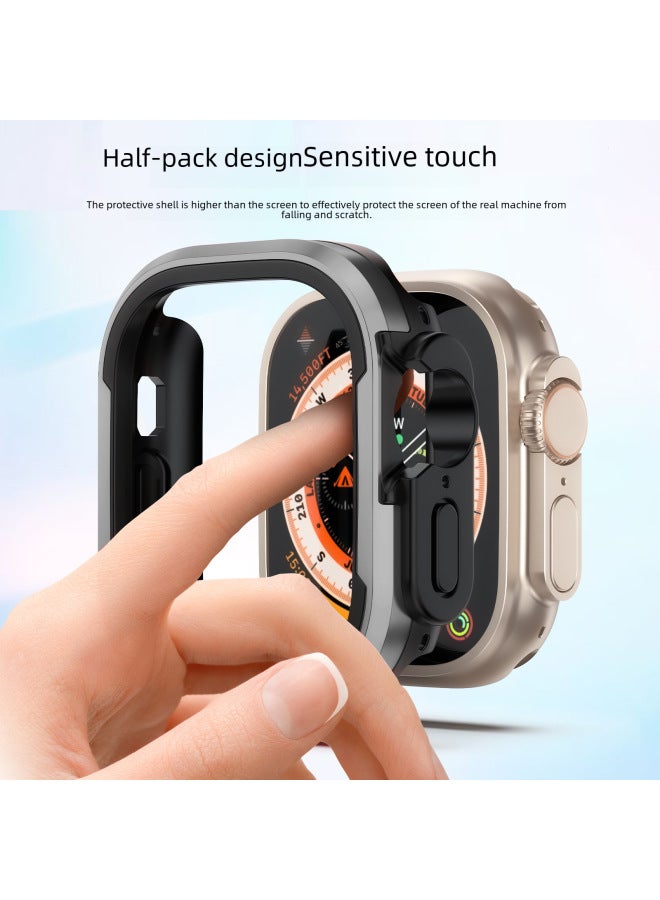 Watch S987654se Protective Case Metal Anti-fall Watch Case For 8ultra-Color:Gold-Appearance Size:iWatch4/5/6/SE/SE2 Generation Universal 40mm - Image 3