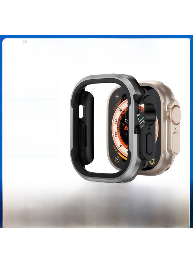 Watch S987654se Protective Case Metal Anti-fall Watch Case For 8ultra-Color:Gold-Appearance Size:iWatch4/5/6/SE/SE2 Generation Universal 40mm - Image 2