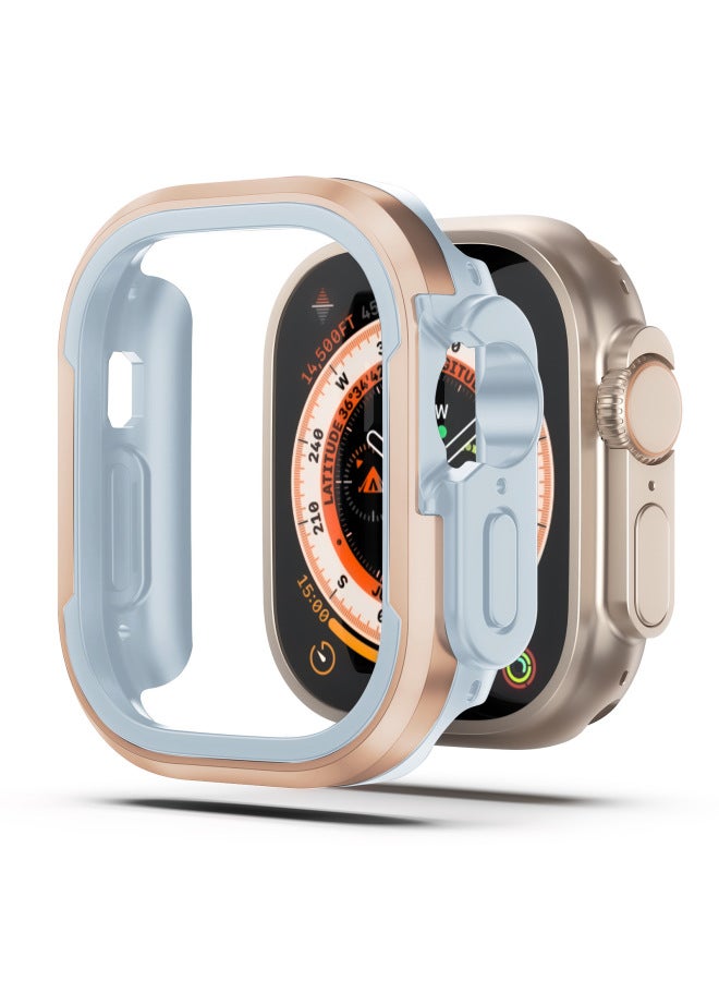 Watch S987654se Protective Case Metal Anti-fall Watch Case For 8ultra-Color:Gold-Appearance Size:iWatch4/5/6/SE/SE2 Generation Universal 40mm - Image 1