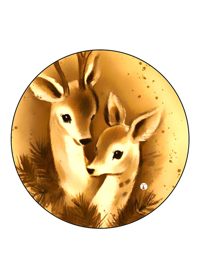 RKN Deers Printed Mouse Pad  Multicolour