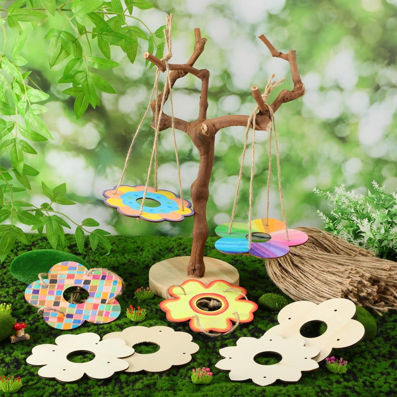 DoubleFill 24 Pack Bird Feeder Craft Kits for Kids Ages 3-8 Bird Feeder Craft Kits with Stainless Steel Bowls DIY Kids Crafts Wooden Art Painting Outdoor Bulk Toys for Children Valentines Crafts - Image 4
