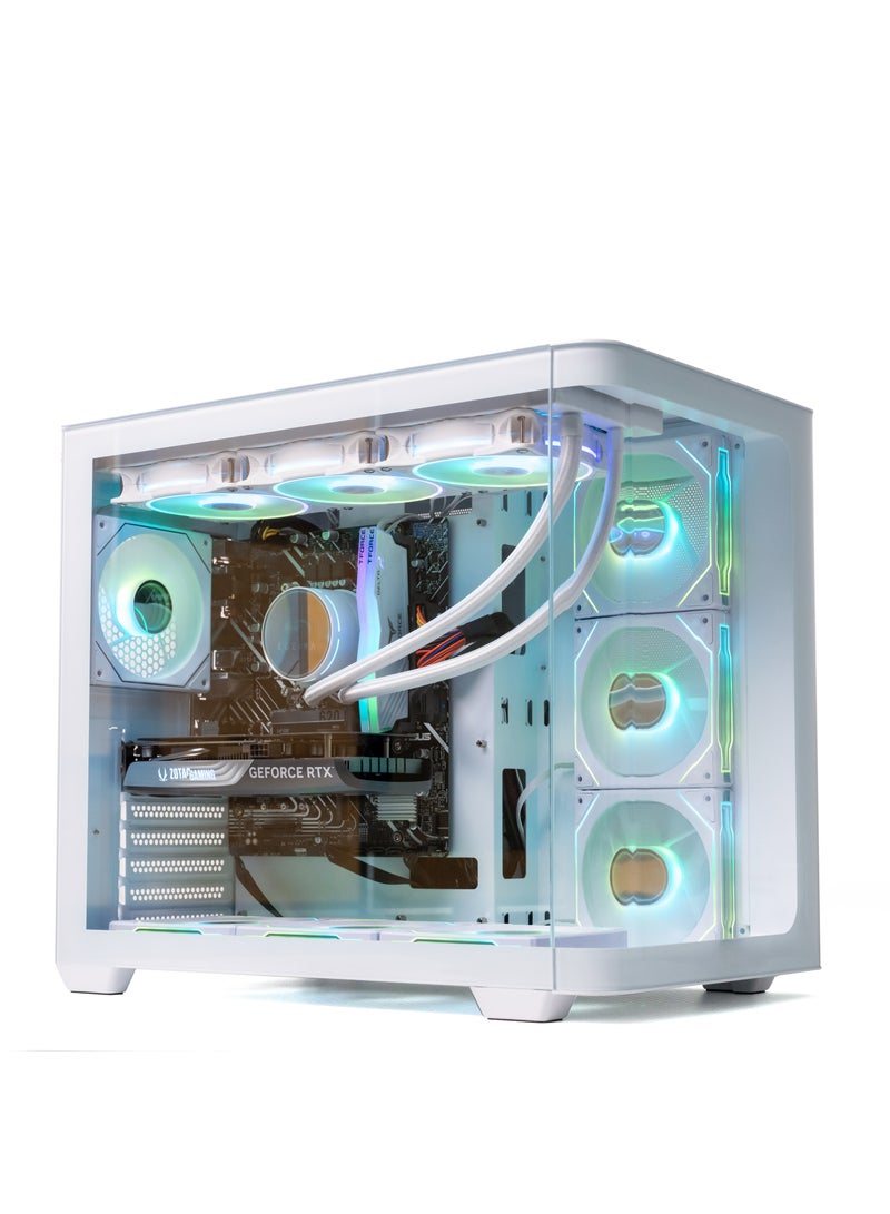 Setup Master Gaming PC With Intel i7-14700F Processor/NVIDIA GeForce RTX 5070Ti Graphics/32GB RAM DDR5/1TB SSD/Windows 11 Pro/White - Image 1