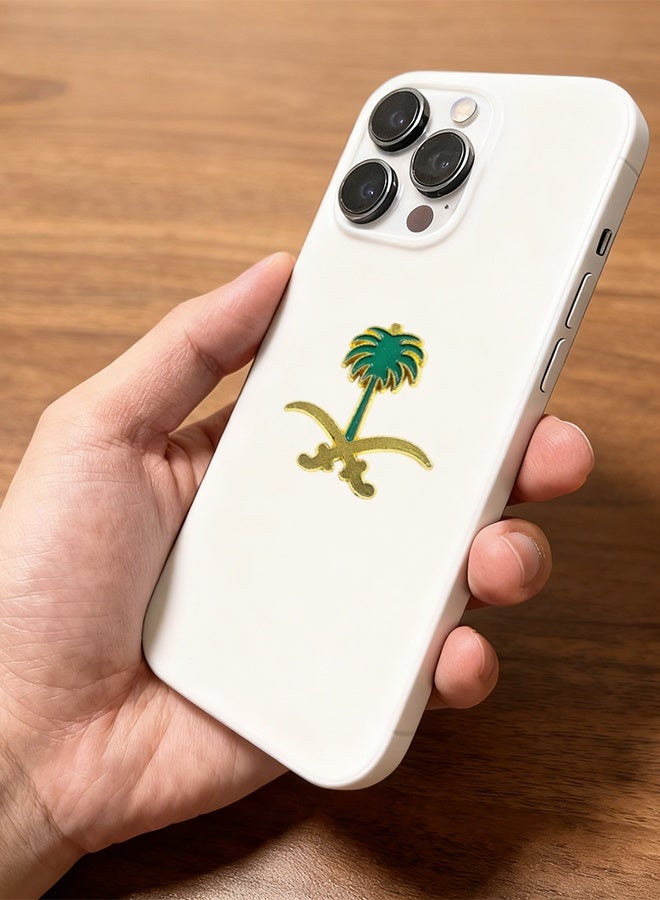 2 Pcs Saudi Arabia Logo Sticker Small Size Phone Sticker - Image 3