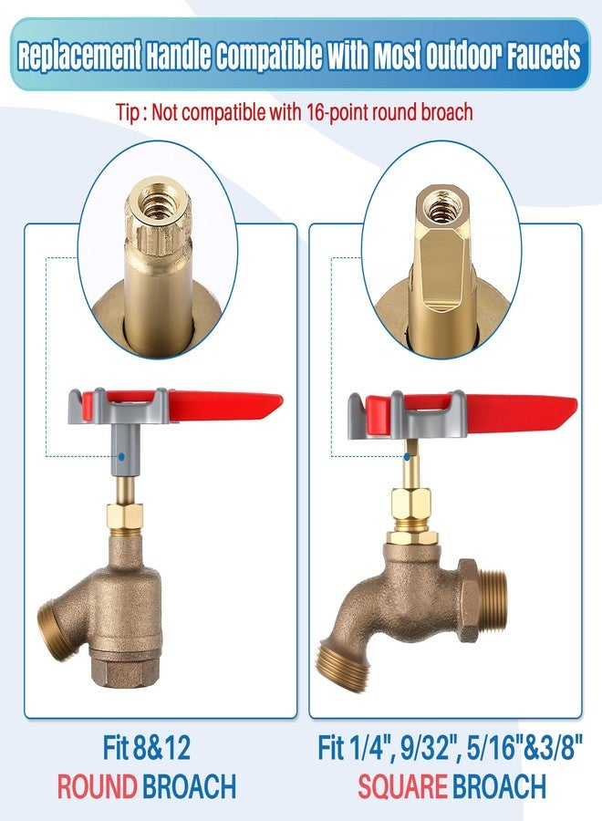 Dreyoo مقبض صنبور خارجي مع مفتاح ربط إضافي لزيادة الرفع، مثالي لكبار السن ومرضى التهاب المفاصل، يناسب المثقاب الدائري ذي 8 و12 نقطة، 0.26 بوصة، 0.28 بوصة، 0.31 بوصة و0.38 بوصة، يأتي مع محول - Image 4