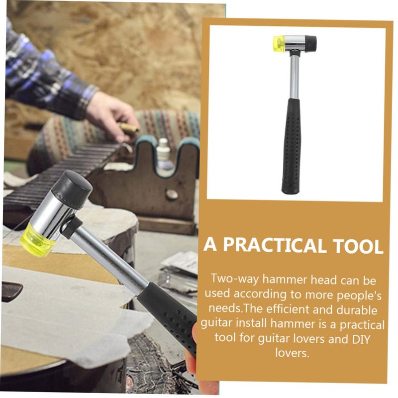 Double Headed Guitar Fret Hammer Tool For Easy Adjustments Black Plastic Repair Tool - Image 5