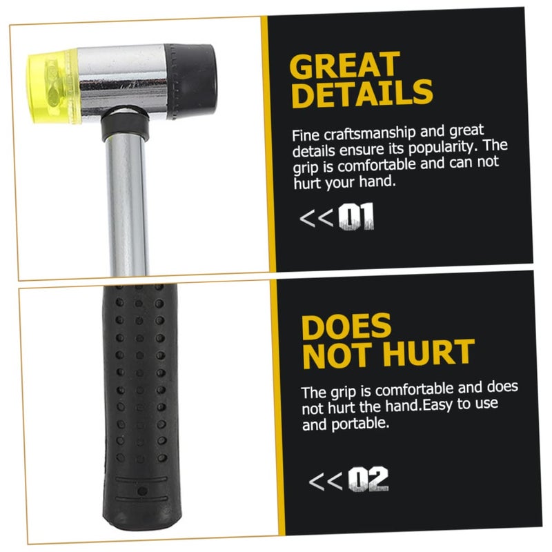 Double Headed Guitar Fret Hammer Tool For Easy Adjustments Black Plastic Repair Tool - Image 3