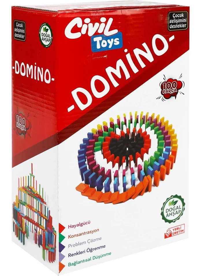 Sera Civil Toys 100 Piece Domino Game