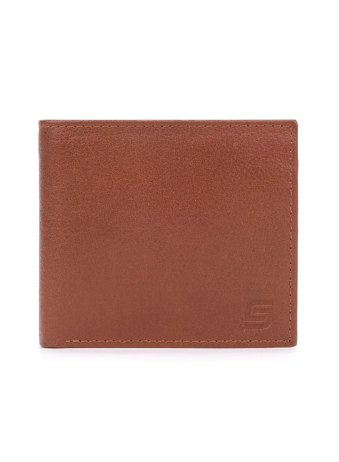 سليمتا Men's Genuine Leather Bifold Wallet with Coin Pocket | 4 Card Slots | ID Window | 2 Bill Compartments | Handcrafted (Black Croco, 11 x 10 x 2 cm)