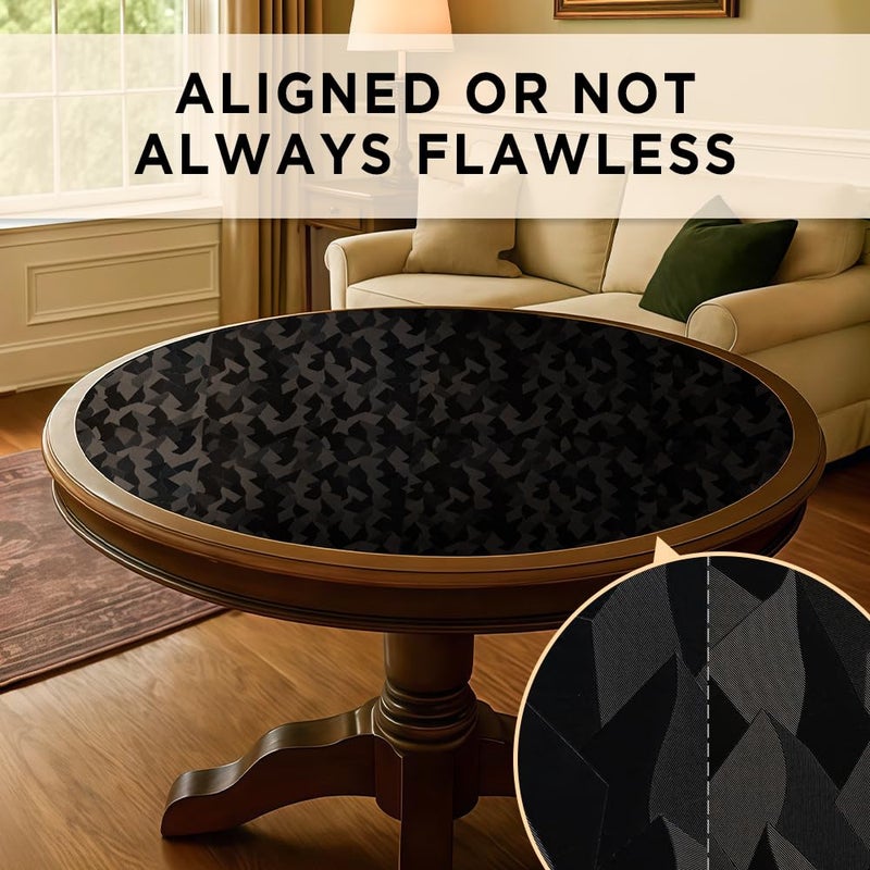 auxua Black Textured Peel and Stick Wallpaper 17" x 78.7"â€“ Easy to Use with Thickened Material and Strong Adhesive, Renterâ€‘Friendly Wall Paper with Subtle Reflective Camo Effect for Bedroom, Bathroom - Image 2