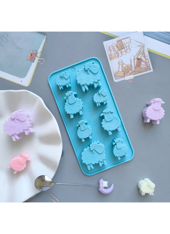 8 Even Small Sheep 675 Chocolate Biscuit Silicone Mold Candy Pudding Dessert Mold Cake Baking Utensils-Color - Image 2