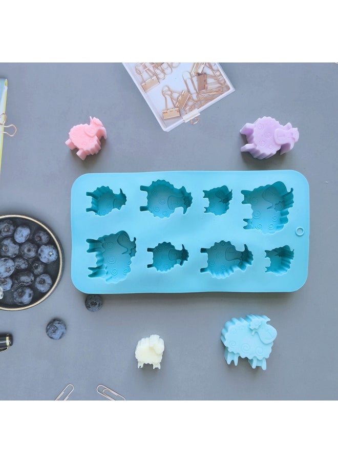 8 Even Small Sheep 675 Chocolate Biscuit Silicone Mold Candy Pudding Dessert Mold Cake Baking Utensils-Color - Image 4