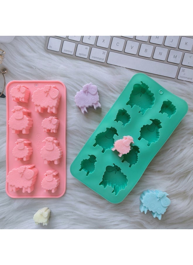 8 Even Small Sheep 675 Chocolate Biscuit Silicone Mold Candy Pudding Dessert Mold Cake Baking Utensils-Color - Image 3