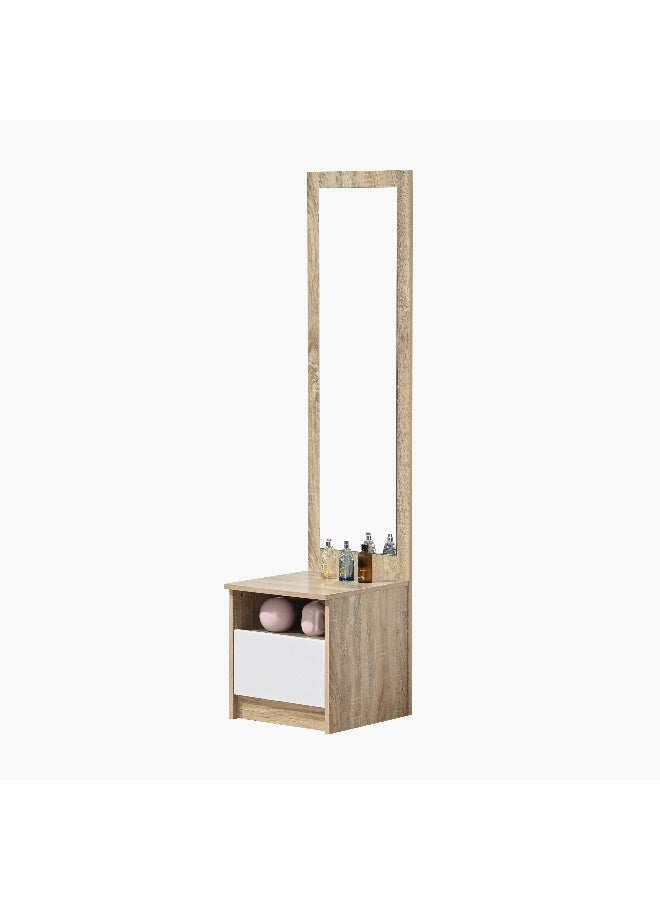 Home Box طاولة زينة مع مرآة ورف مفتوح - Image 2