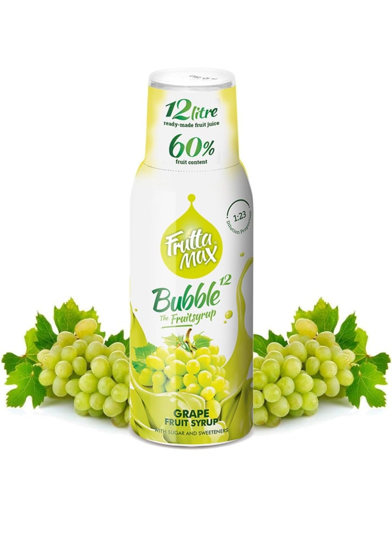 Fruttamax FruttaMax - Fruit Syrup Concentrate | Less Sugar | with 60% Fruit Content | Suitable for soda Machine 500ml (Grape)  - Image 1