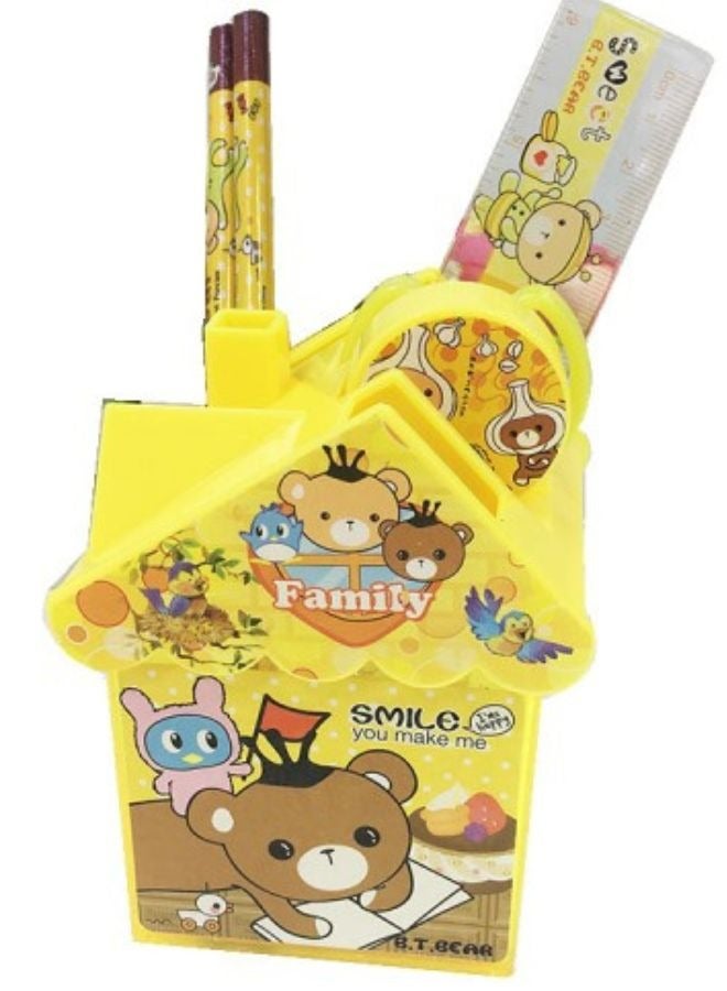 DecoLoral DECOR ME Stationary Holder set 10.5h*6.5L*7w(YELLOW)