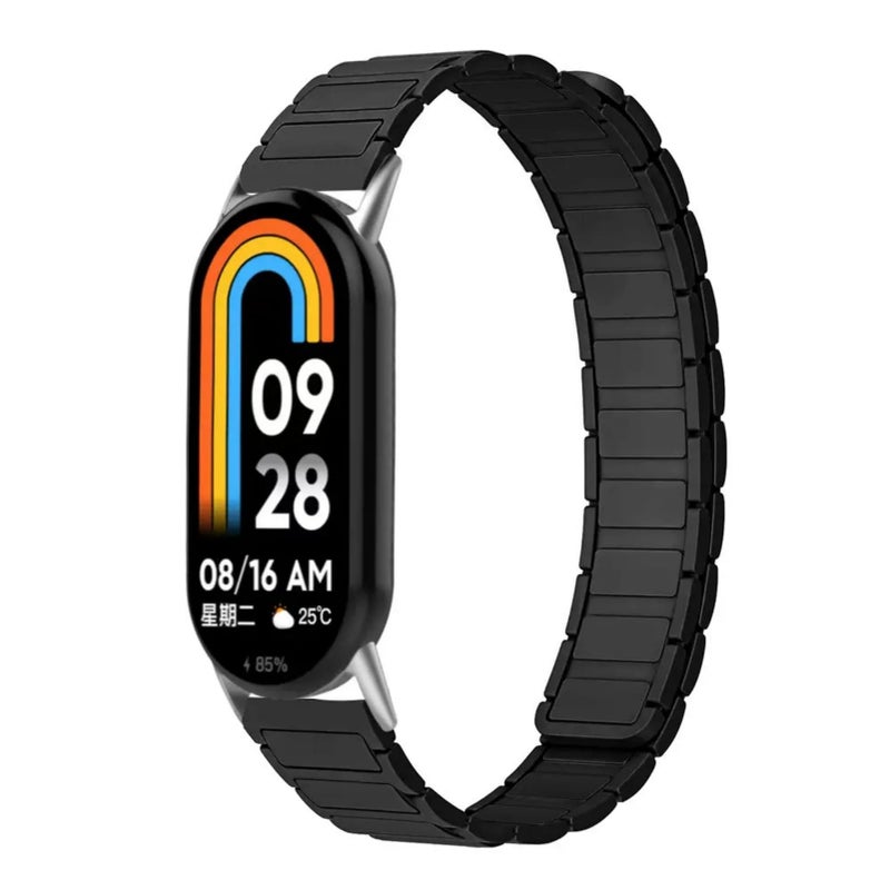 Magnetic Silicone Strap Compatible with Xiaomi Smart Band 10/9/8 – Strong Magnet Sport Band - Image 1