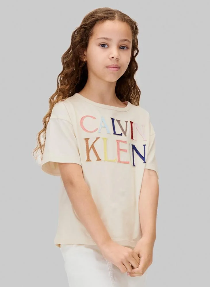 Calvin Klein Jeans Kids Graphic Crew Neck T-Shirt