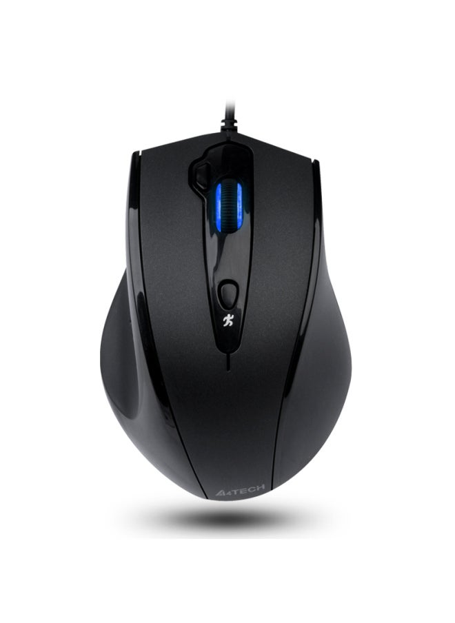 A4TECH A4tech N-810fx Wired Mouse, Laptop And Desktop Office Mouse, Ergonomic, Usb Interface, Large Hand Mouse, Gentleman Black  - Image 2