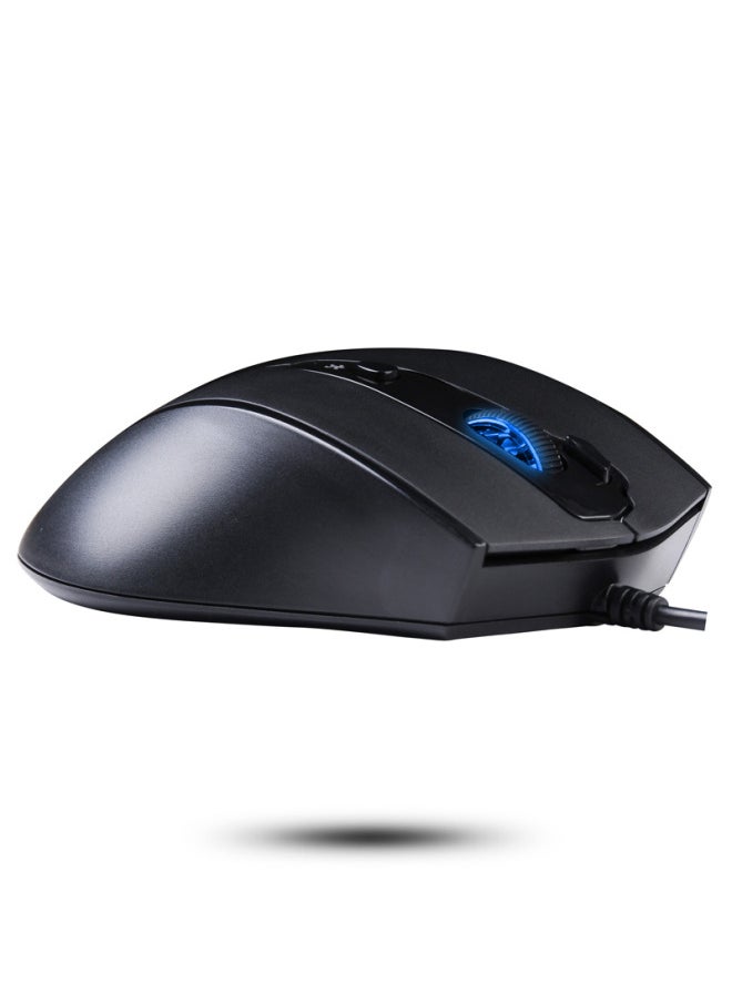 A4TECH A4tech N-810fx Wired Mouse, Laptop And Desktop Office Mouse, Ergonomic, Usb Interface, Large Hand Mouse, Gentleman Black  - Image 5
