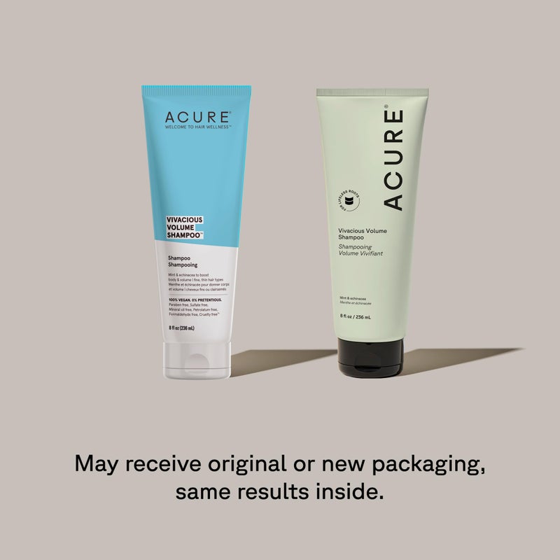 Acure Vivacious Volume Shampoo - Volumizing Shampoo for Fine Thin Hair, Add Body and Thicken Thinning Hair for Women & Men, Scalp Treatment with Mint, Sulfate & Paraben Free, Vegan - 8 fl oz - Image 2