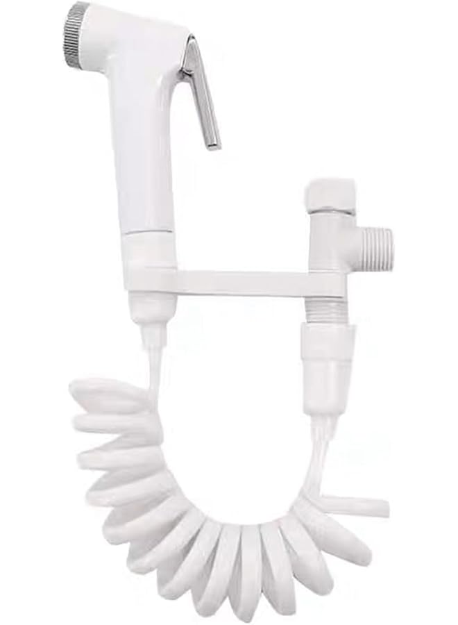 S-TOP Portable travel shattaf, Travel Shattaf Portable Bidet Sprayer Toilet Sprayer, Shatafa Set with Hose and Adaptors for Faucets, Easy to Install up to 1.5M extendable pipe - Image 1