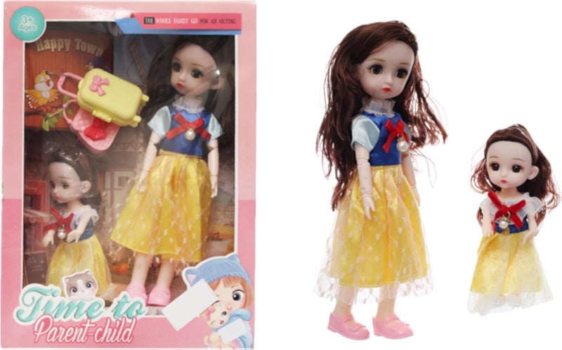 Bride and Her Daughter Toy Set Doll Set with Bride and Daughter Figures Ideal for Pretend Play, Family Role-Playing, and Imaginative Fun - Multicolor