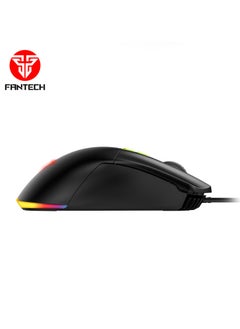FANTECH Macro Programmable Gaming Mouse, 400-7200 DPI Adjustable, Lightweight, 13 RGB Lighting Effects, 7 Programmable Buttons, Ergonomic Design, 20 Million Click Lifespan, 60LPS Tracking Speed, 1.8m Braided Cable, Esports Gaming Mouse for PC and Mac, Black  - Image 5