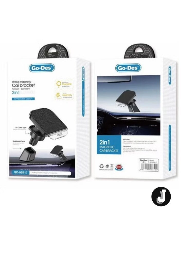 JAJEEK Car Magnetic Phone Holder – Ventilation & Flat Floor Design for Secure and Convenient Use - Image 3