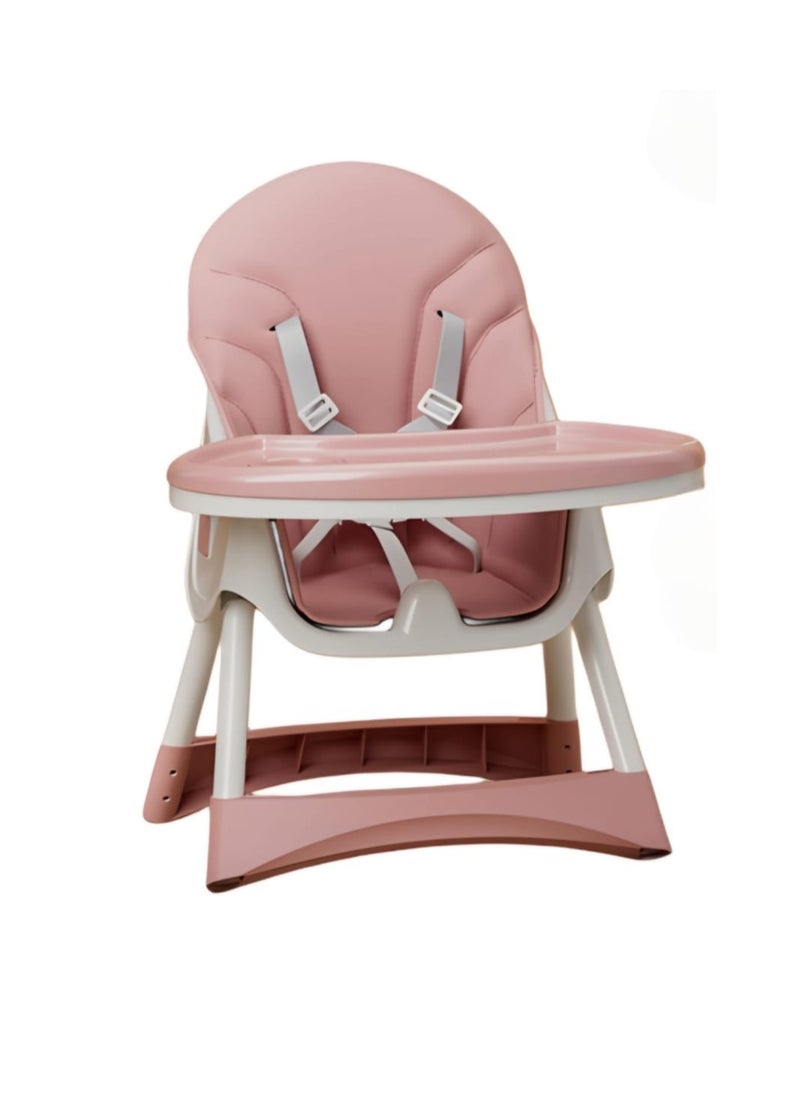 molody Adjustable Convertible Baby High Chair – 2-in-1 Portable Feeding Chair for Babies and Toddlers (6 Months to 4 Years) with Removable Tray, Safe 5-Point Harness, Foldable & Space-Saving Design – Easy-to-Clean and Height-Adjustable  - Image 4