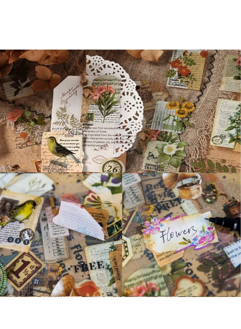 Excefore Vintage Pattern Paper, Scrapbooking Paper, Scrapbooking Journaling Junk Journals Botanical Ephemera Supplies for Card Making Art and Craft Collage Gift Wrapping - Image 3