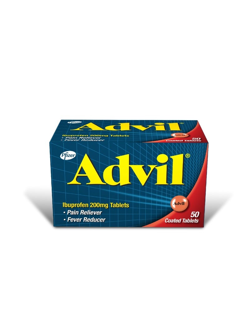 Advil 200 mg Coated Tablets 50's Bottle