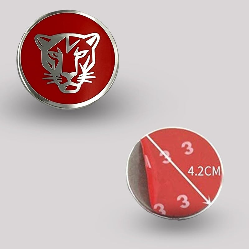 MAXDOOL Gear Shift Knob Cover Decoration Trim Sticker for Jaguar XF XE XJ F-Pace (Red) - Image 2
