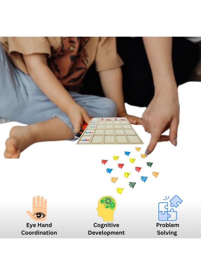 أحجية التوجيه المعرفي | أحجيات مونتيسوري الخشبية للأطفال | لعبة تعليمية للأطفال من سن ٣ سنوات فما فوق (النمط ١) - Image 4