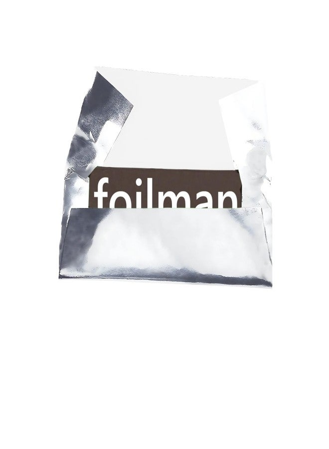 FOILMAN Foil Wrapper - Pack of 100 Candy Bar Wrappers with Thick Paper Backing - Folds and Wraps Well - Best for Wrapping 1.55Oz Candies/Chocolate Bars/Gifts - Size 6 x 7.5-inch (Silver - Image 5