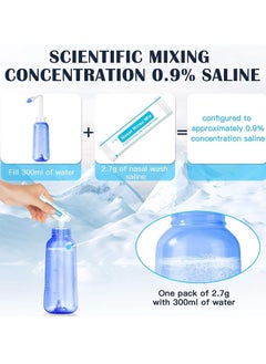 Joyelink 40 Pre-Mixed Saline Packets Sinus Rinse for Neti Pots and Nasal Irrigation Systems, Salt Packets Effective Sinus Rinse for Allergies & Congestion  - Image 4