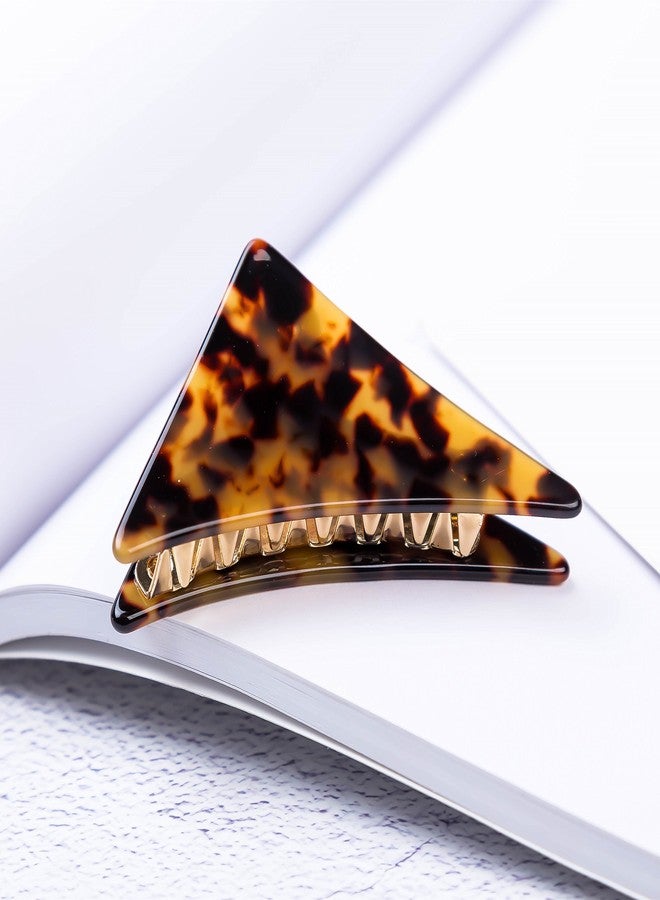 Prettyou Handmade Celluloid French Design Elegant Triangle Alligator Luxury Fashion Accessories Hair Clip Claw for Women (B) - Image 2